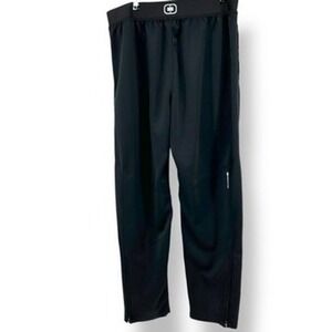 OGIO ENDURANCE Black Track Pants Joggers Athletic Mens XL Zippered Legs